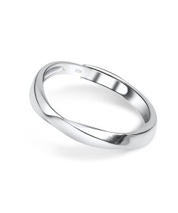 Twist Designed Silver Ring SRO-54